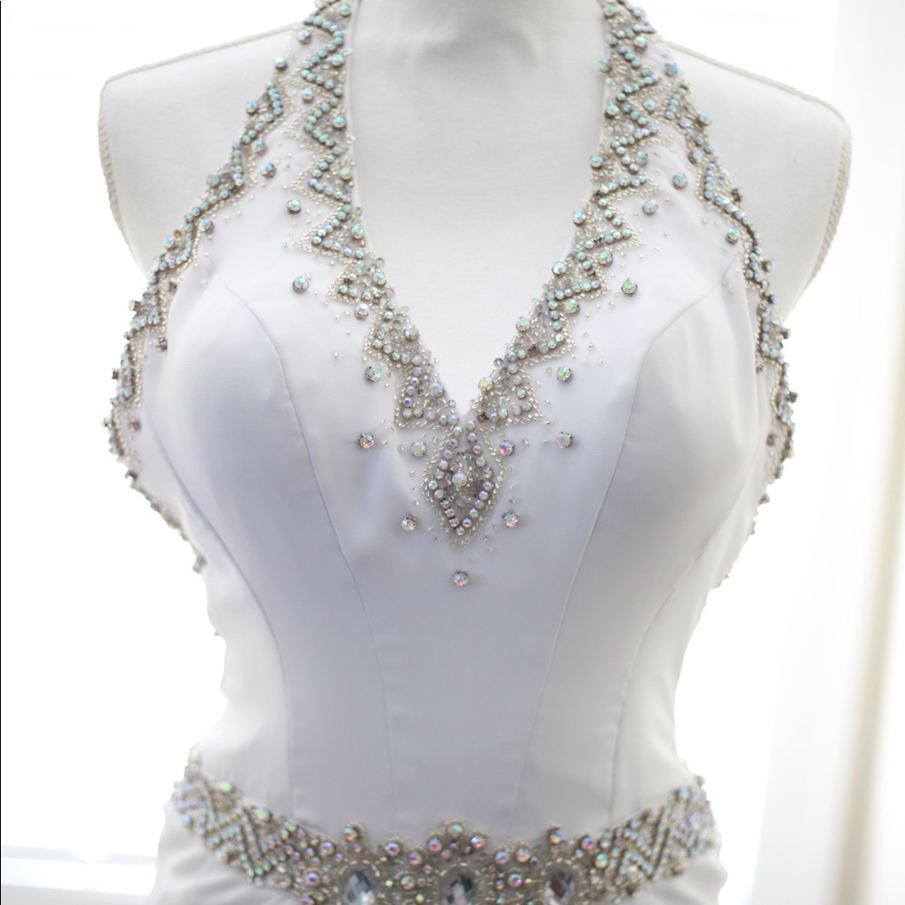 White pageant dress